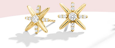 True North Diamond Star Earrings