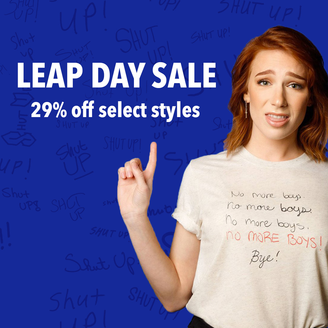 29 percent off select items for leap day