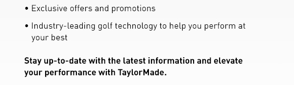 Weclome to TaylorMade Golf!