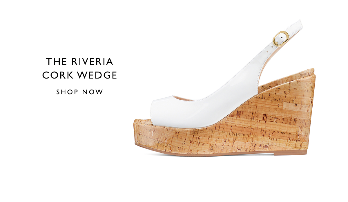 The RIVERIA Cork Wedge. SHOP NOW