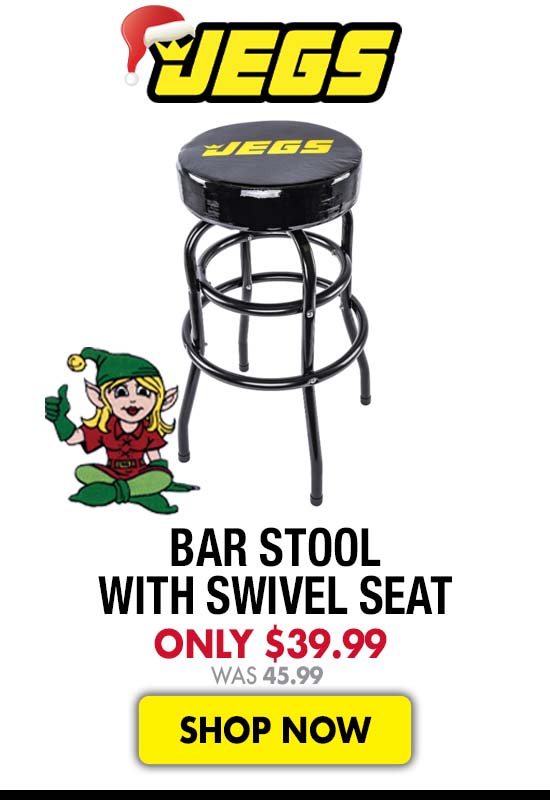 JEGS Bar Stool with Swivel Seat - Now $39.99 Was $45.99