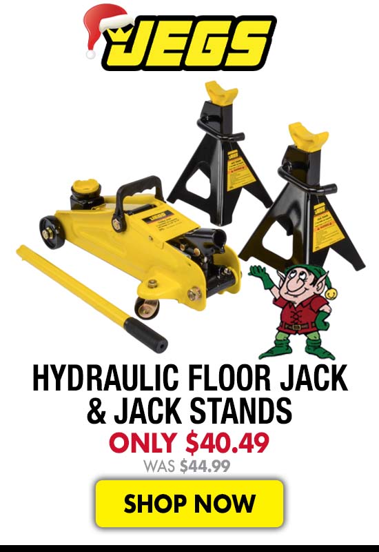 JEGS Hydraulic Floor Jack & Jack Stands - Now $40.49 Was $44.99