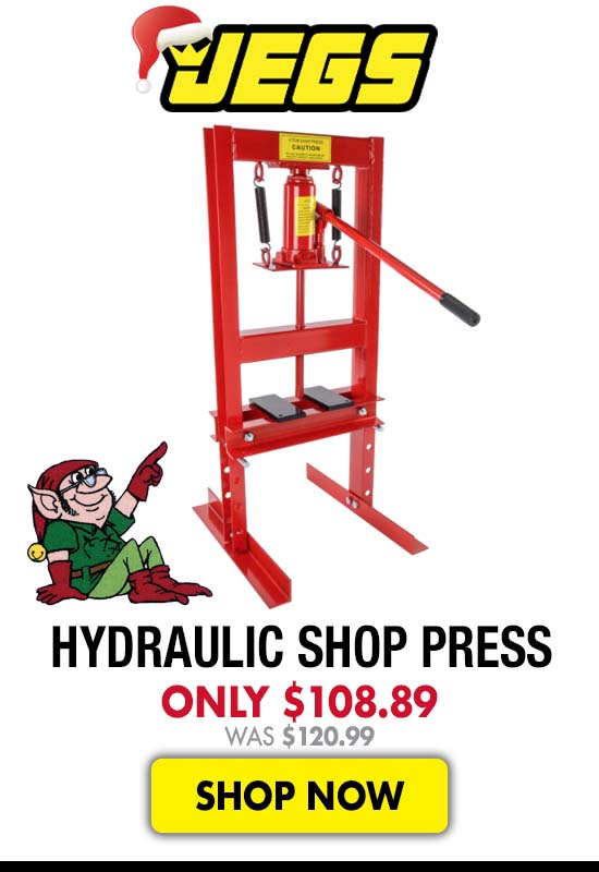 JEGS Hydraulic Shop Press - Now $108.89 Was $120.99