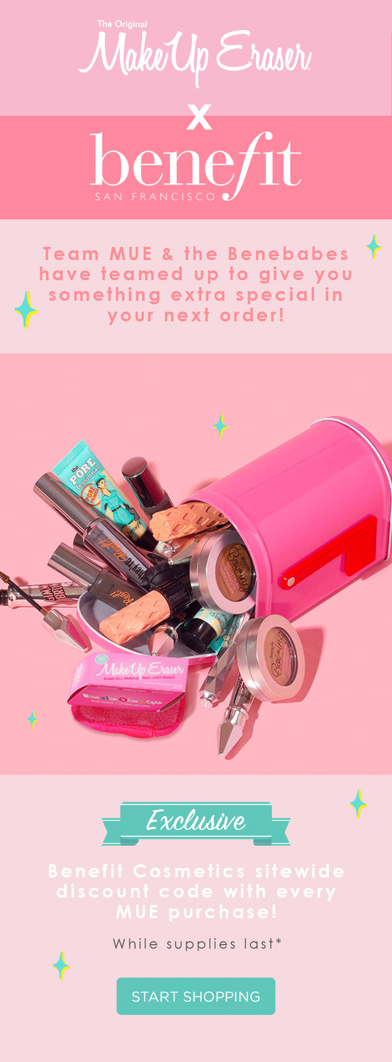 MakeUp Eraser x Benefit Cosmetics