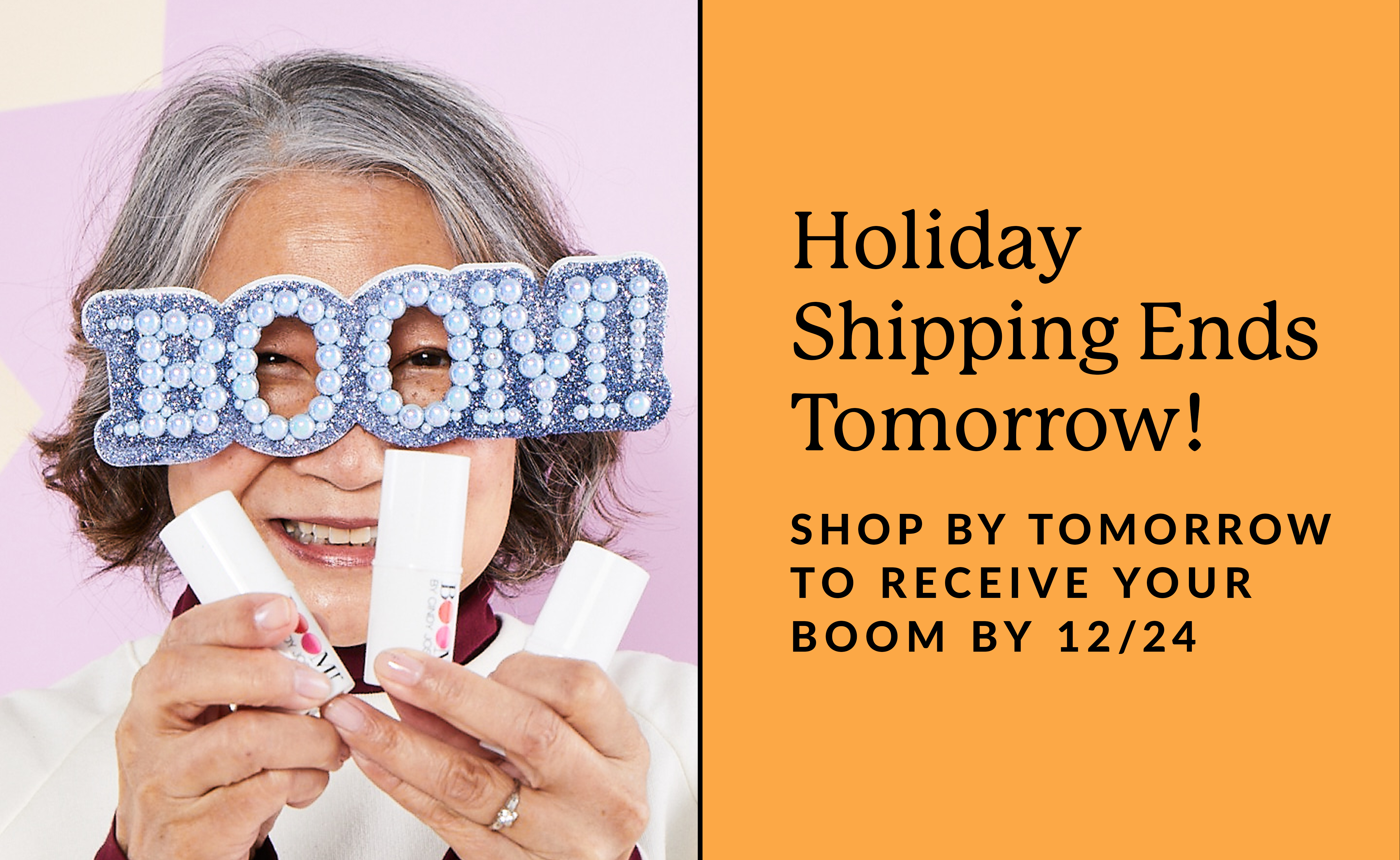 Holiday Shipping Ends Tomorrow