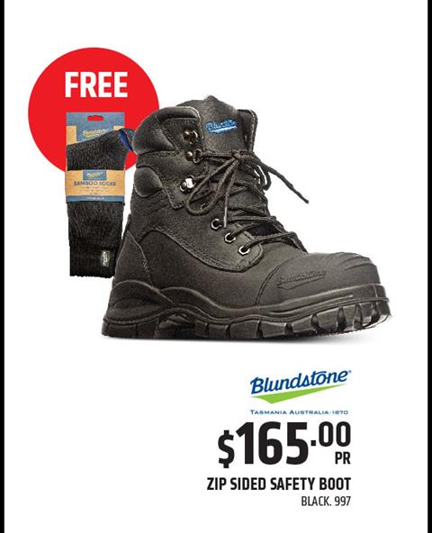 Blundstone Zip Sided Safety Boot