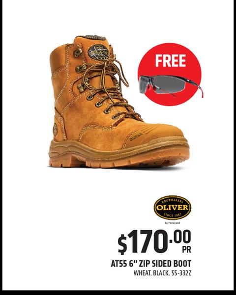 Oliver AT55 6" Zip Sided Boot