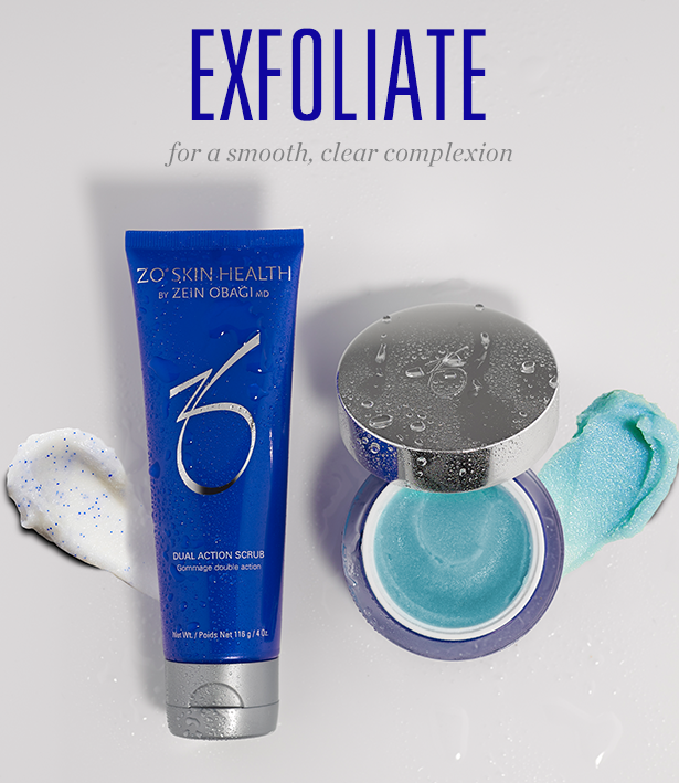 EXFOLIATE for a smooth, clear complexion