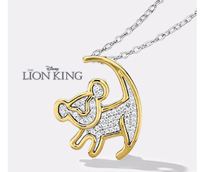 Disney Treasures Lion King Diamond Necklace