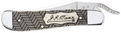 Front of Knife features J.R. Case signature