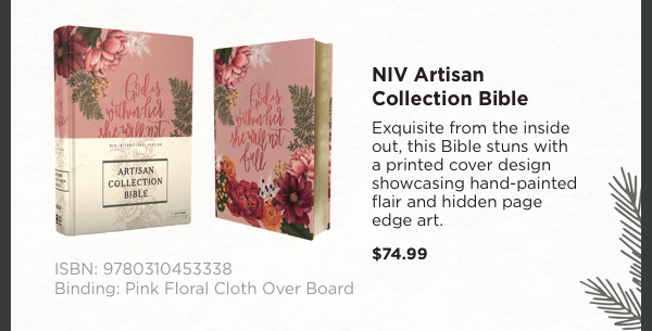 NIV Artisan Collection Bible - $74.99