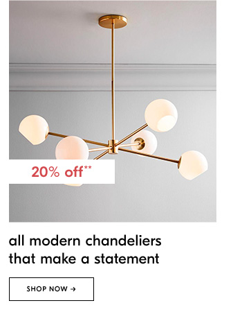 All modern chandeliers that make a statement. Shop Now