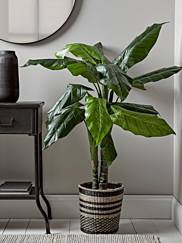 Faux Potted Banana Plant - Medium