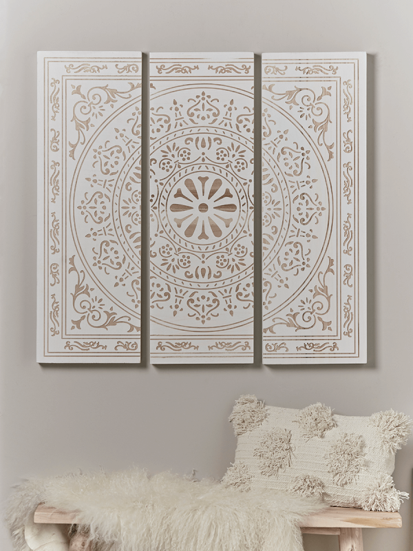 NEW Etched Triptych Wall Panel