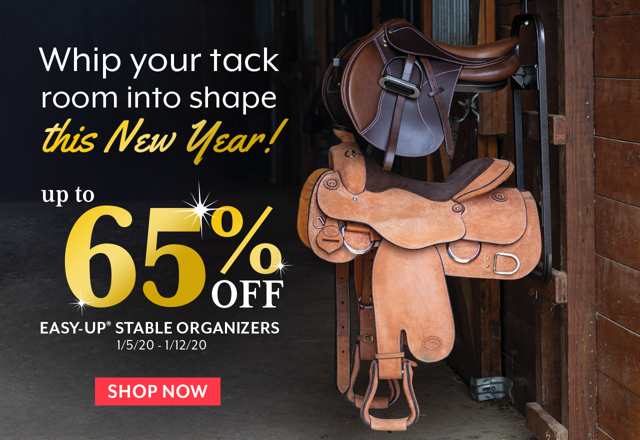 Whip your tackroom into shape with savings on Easy-Up Stable Organizers.