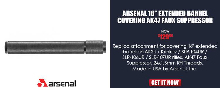 Arsenal Faux Suppressor AK47 Covering 16 Inch Extended Barrel