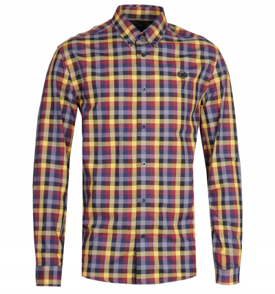 Fred Perry Five Colour Check Long Sleeve Gingham Shirt