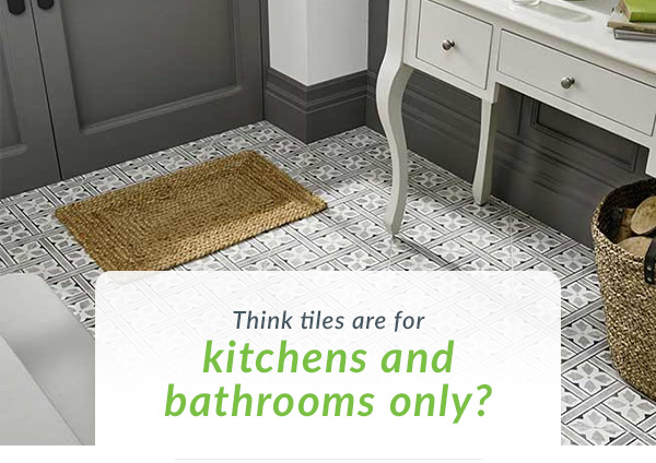 This tiles are for kitchens and bathrooms only?