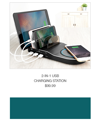 2-in-1 USB Charging Station