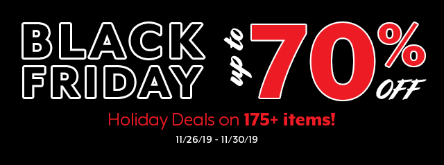 Black Friday Sale! Up to 70% off 175+ items.