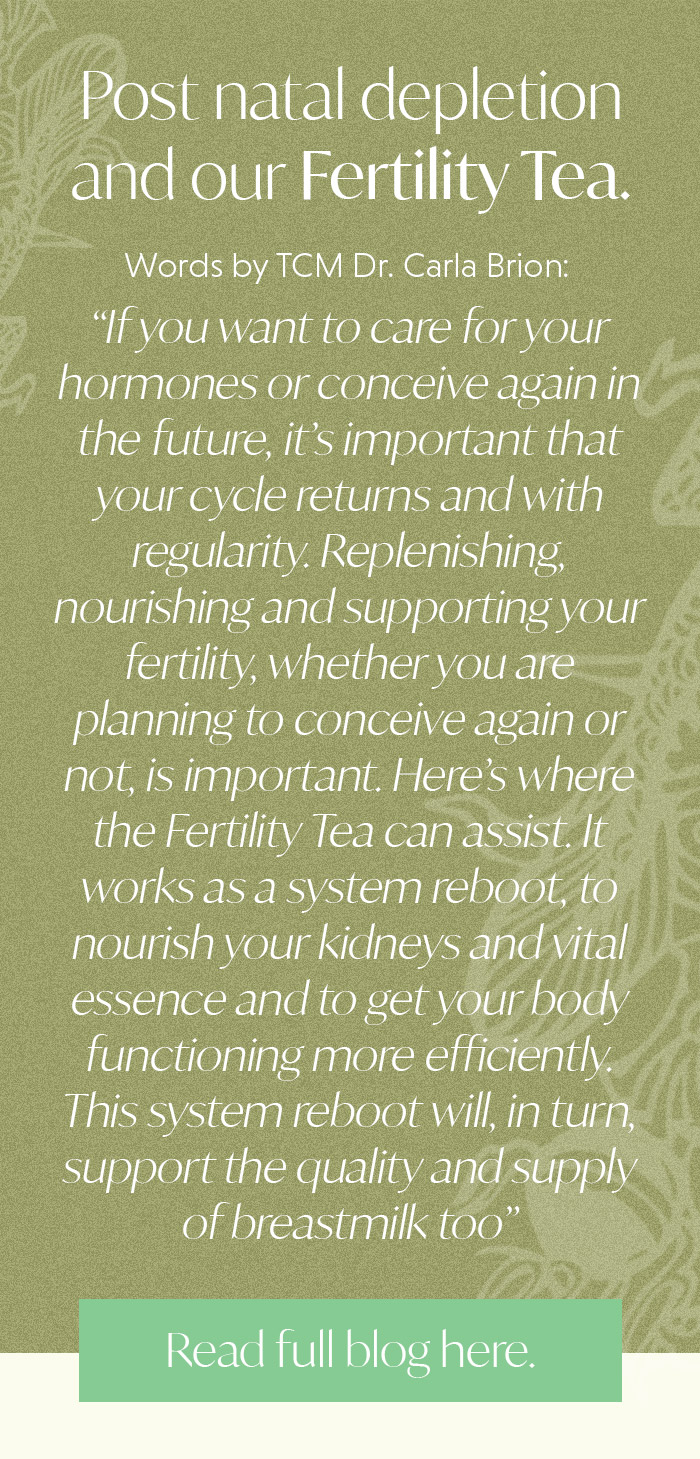 Post natal depletion and our Fertility Tea.