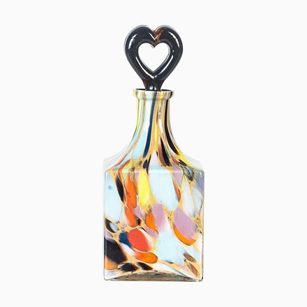 Image of Vintage Murano Multi-Colored Bottle, 1970s