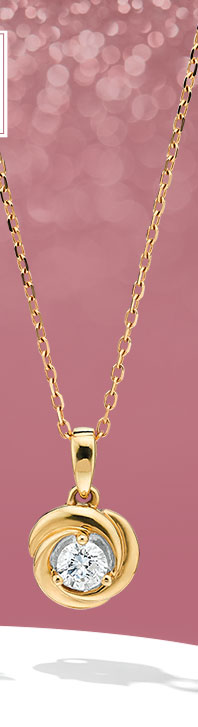 Center of Me 10K Yellow Gold Diamond Necklace