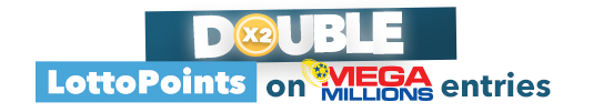 Double Points on Mega Millions entries, today only!