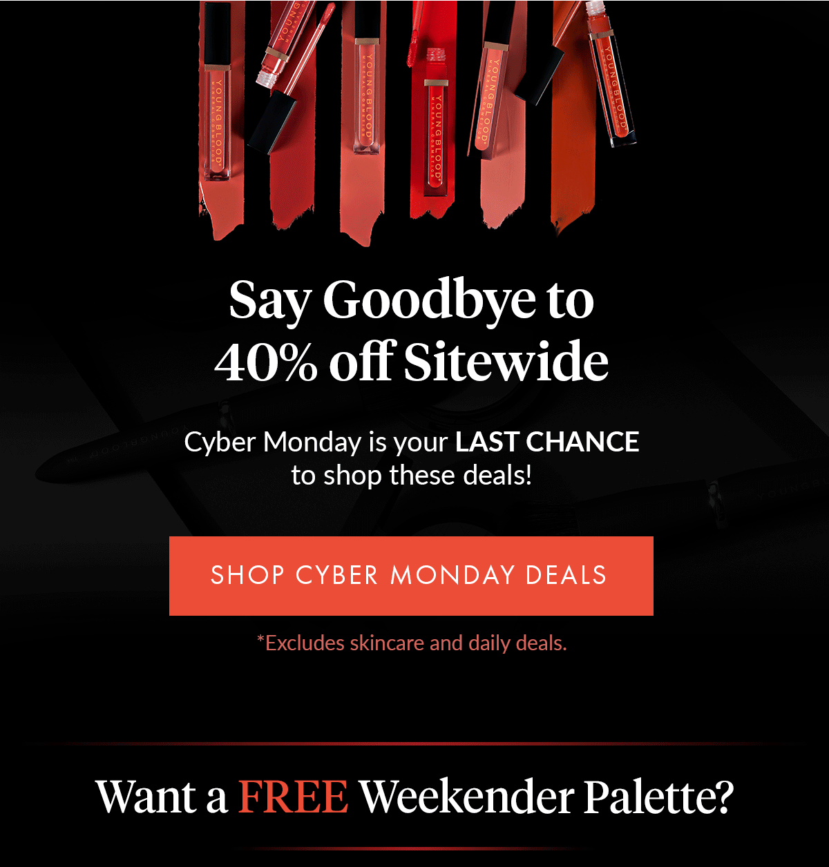 last chance to get 40% off