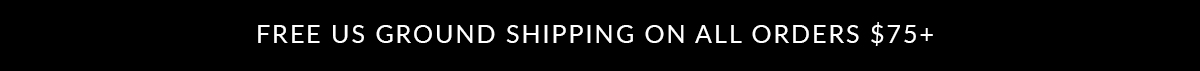 free us ground shipping on all orders $75+