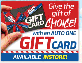 Give the choice of gift with Auto One Gift Card