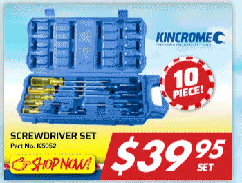 Kincrome Screwdriver set sale