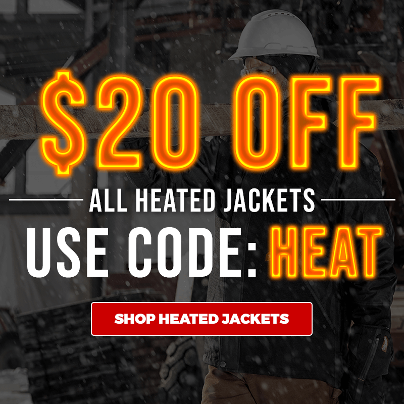 $20 OFF All Heated Jackets | Use Code: HEAT
