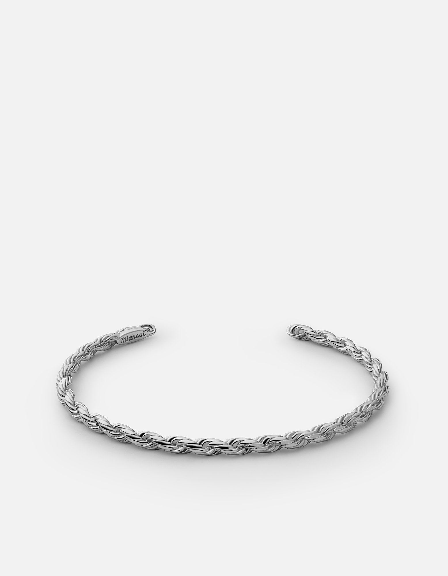 Image of Rope Chain Cuff, Sterling Silver