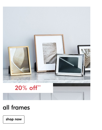 20% off** all frames