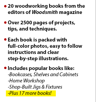 20 woodworking books from the editors of Woodsmith Magazine