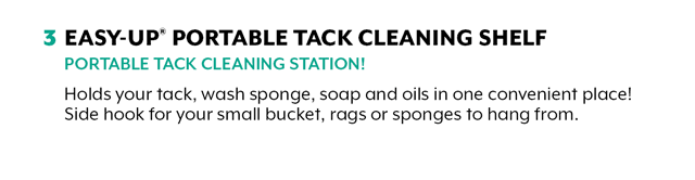 Easy-Up? Portable Tack Cleaning Shelf