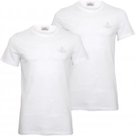 2-Pack Orb Logo Mercerised Jersey T-Shirts, White