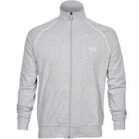 Mix & Match Zip-Thru Tracksuit Jacket, Light Grey with white