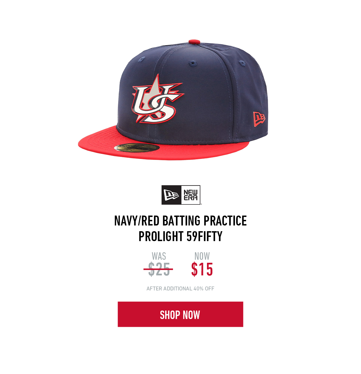 Navy/Red Batting Practice Prolight 59FIFTY