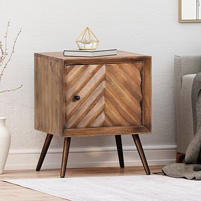 Xaviera Handcrafted Boho Mango Wood Cabinet