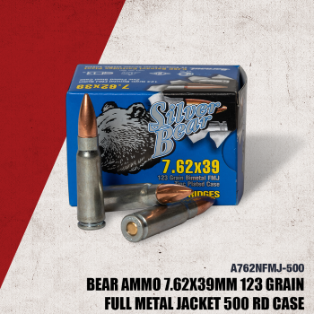 Ammo, Silver Bear, A762NFMJ, 7.62X39,