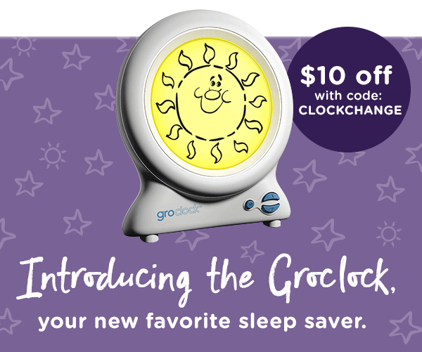 Introducing the Groclock, your new favourite sleep saver.