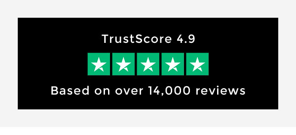 TrustScore 4.9/5 based on 14,000 reviews