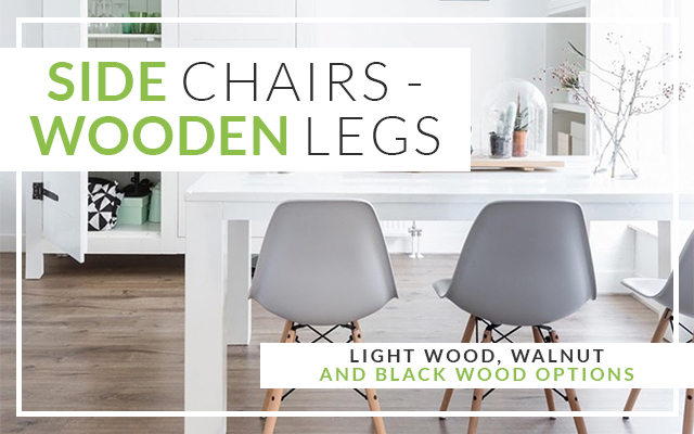 Side Chairs - Wooden Legs