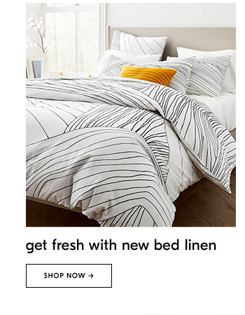get fresh with new bed linen