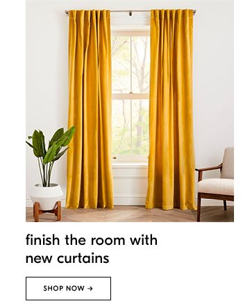 finish the room with new curtains