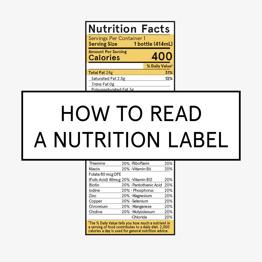 How to read a nutrition lable