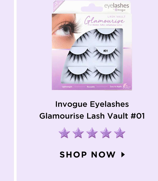 Invogue Eyelashes Glamourise Lash Vault 01