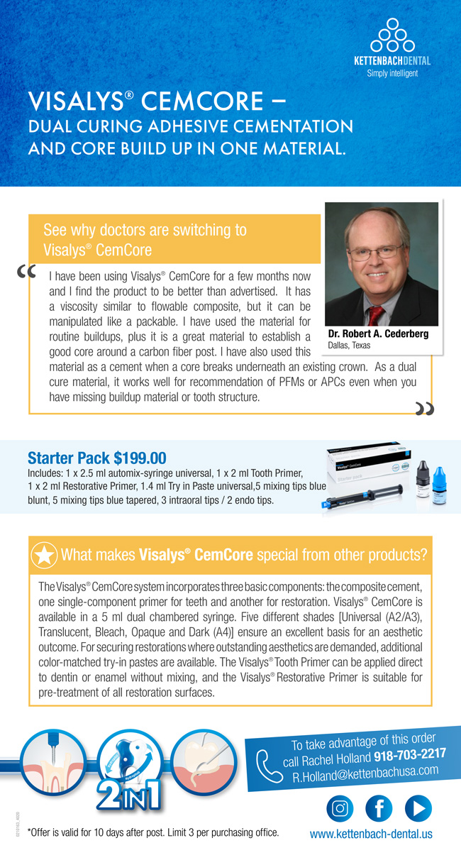 See why doctors are switching to Visalys Cemcore?